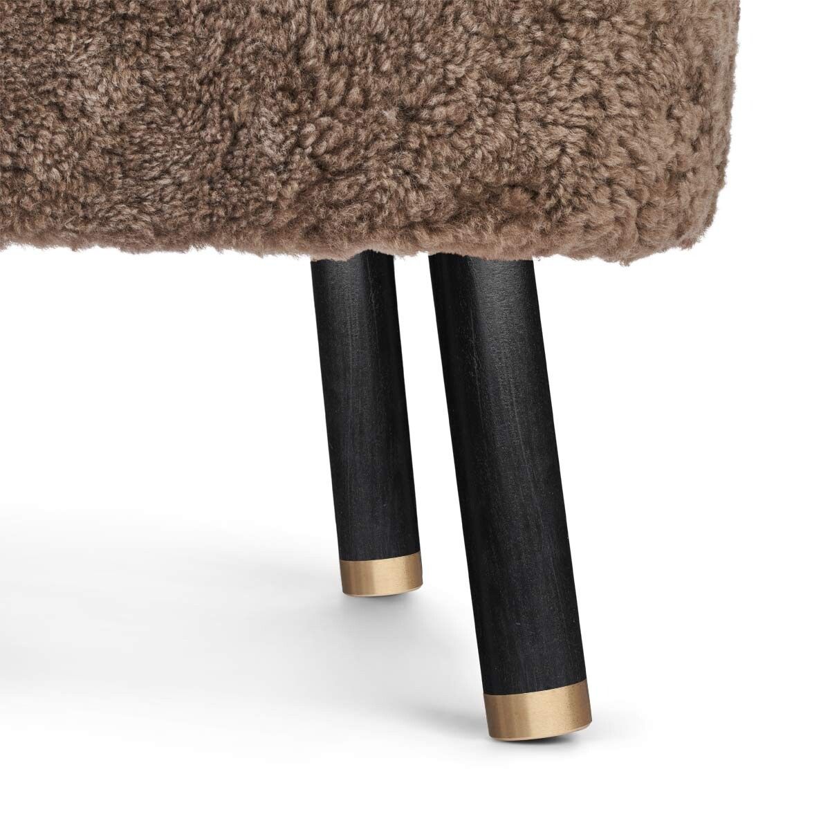 Cadeira de lounge Emil | Brass | Curto -ndado