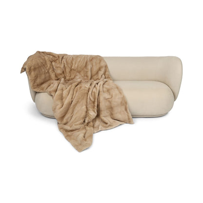 Xadrez de vison | Parte de trás da caxemira | Palomino | 120x220cm