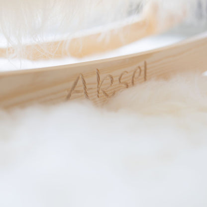 Manray Povl Kjer Design | Pele de cordeiro de pêlo comprido | Grande C85xL25xA60 cm