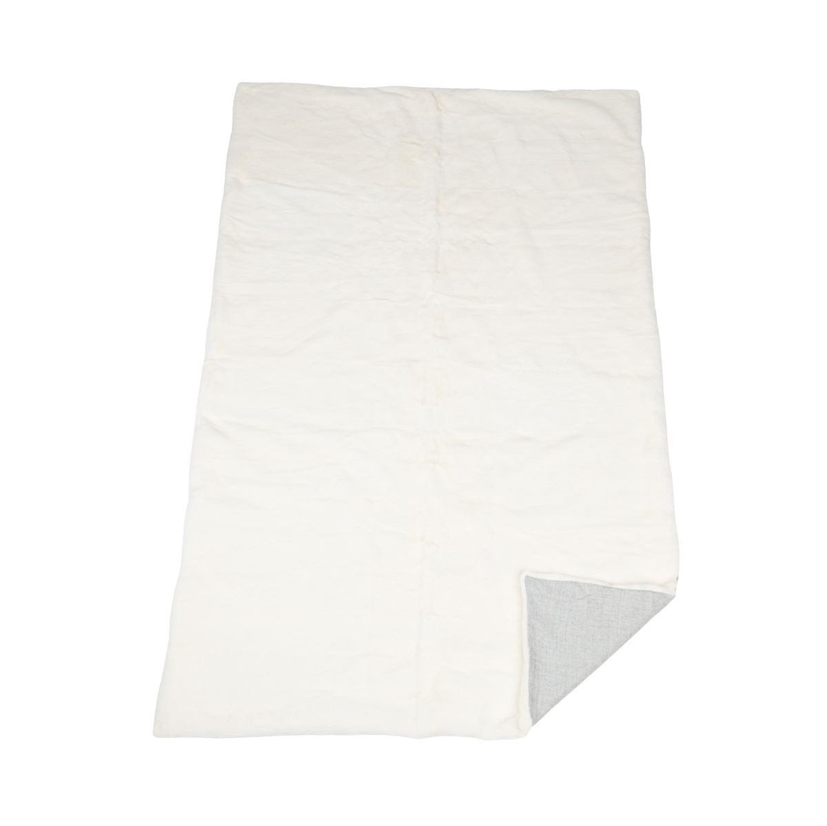 Xadrez de vison | Parte de trás da caxemira | Pérola | 122x180cm