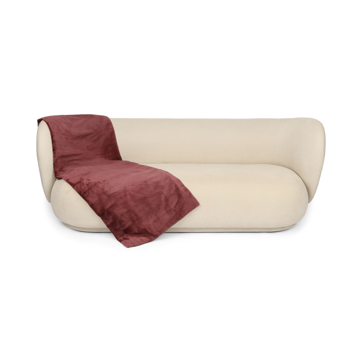 Xadrez de vison | Parte de trás da caxemira | Rosa Velha | 62x158 cm