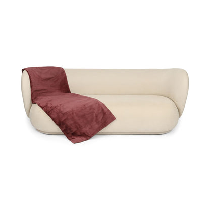 Xadrez de vison | Parte de trás da caxemira | Rosa Velha | 62x158 cm