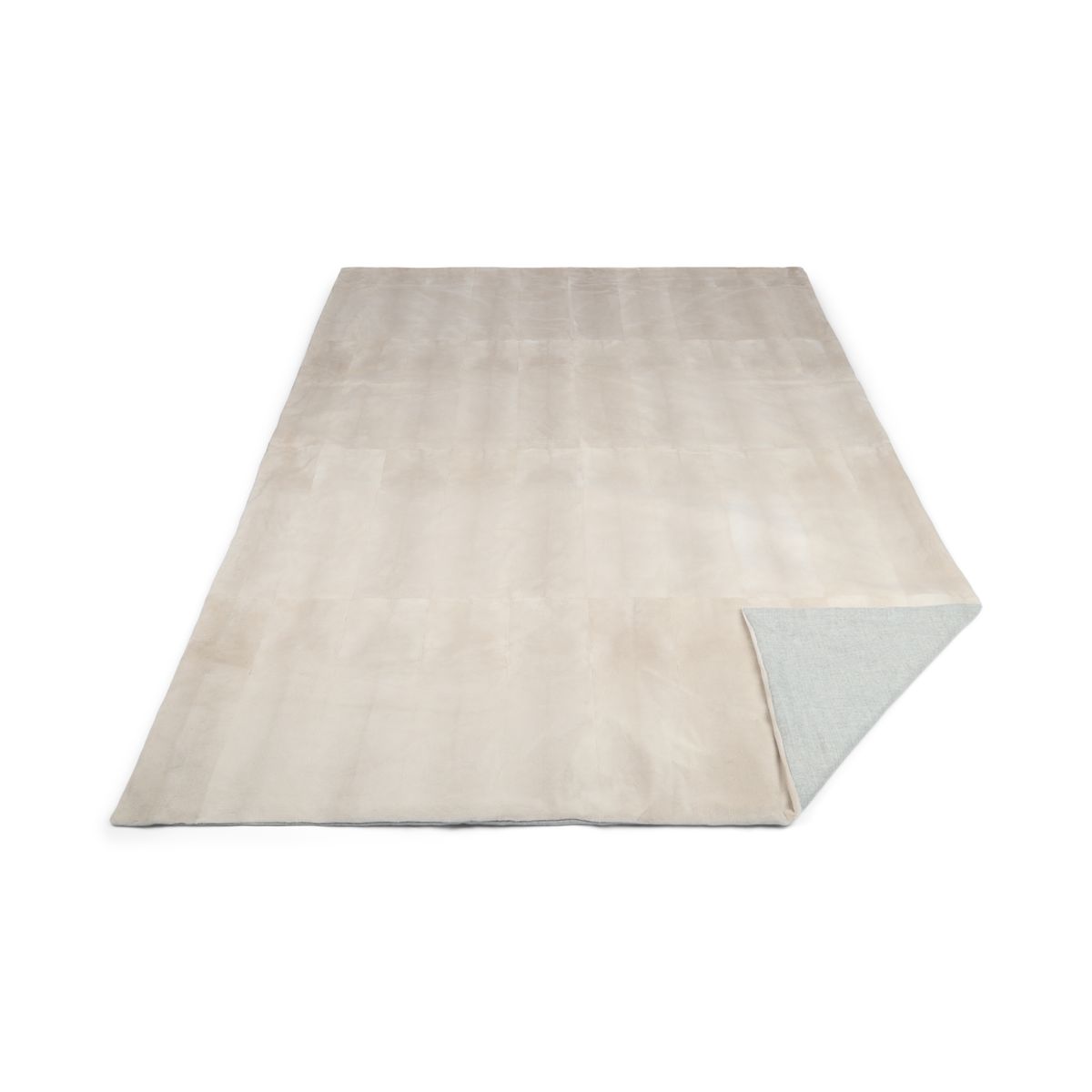 Xadrez de vison | Suporte de caxemira | Pérola | 235x162cm