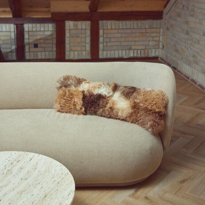 Almofada de pele de cordeiro | Toscana | Dupla face