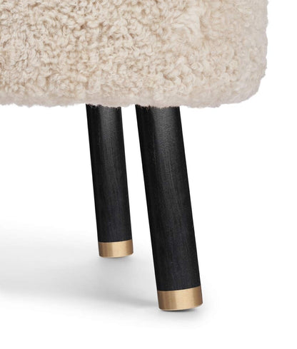 Cadeira de lounge Emil | Brass | Curto -ndado