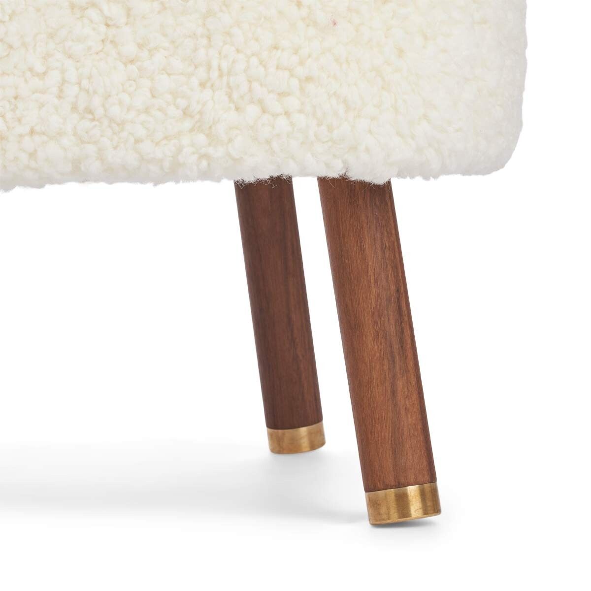 Cadeira de lounge Emil | Brass | Curto -ndado