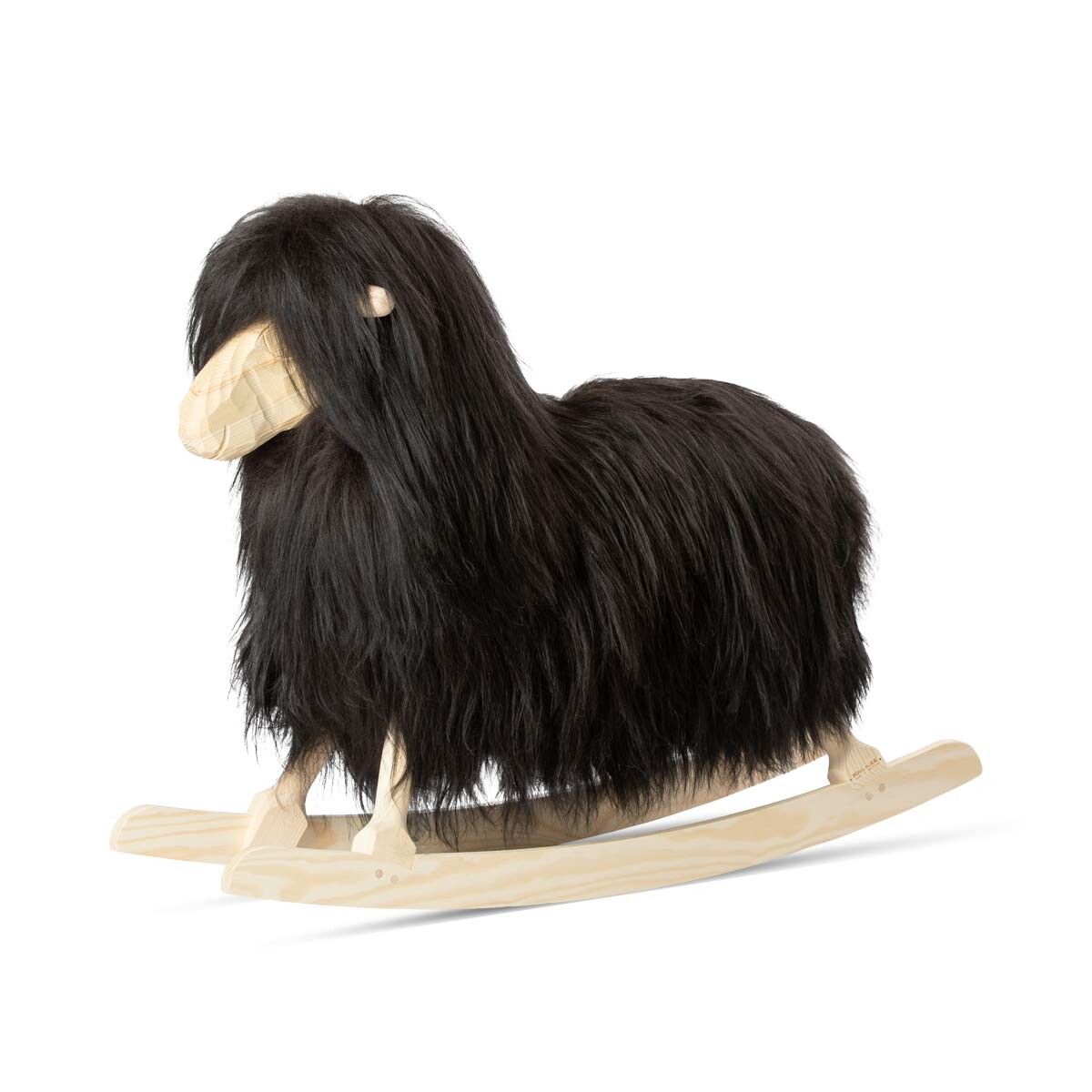 Manray Povl Kjer Design | Pele de cordeiro de pêlo comprido | Grande C85xL25xA60 cm