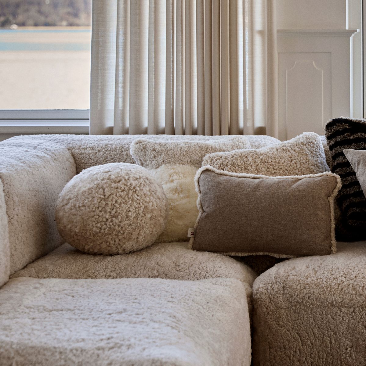 Almofada Angelita | Pêlo curto | Nova Zelândia | Ø25/30/35cm