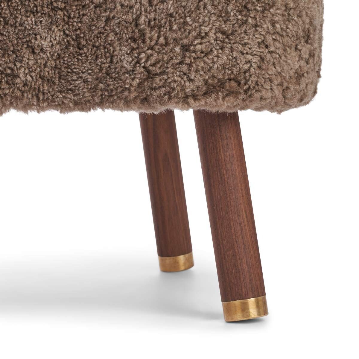 Cadeira de lounge Emil | Brass | Curto -ndado