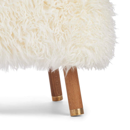 Cadeira de lounge Emil | Brass | Long -Haired
