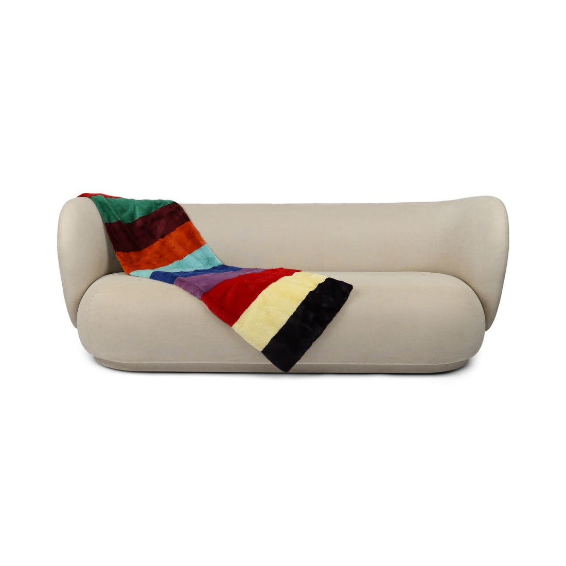 Xadrez de vison | Parte de trás da caxemira | Multicolorido Brilhante | 70x230cm