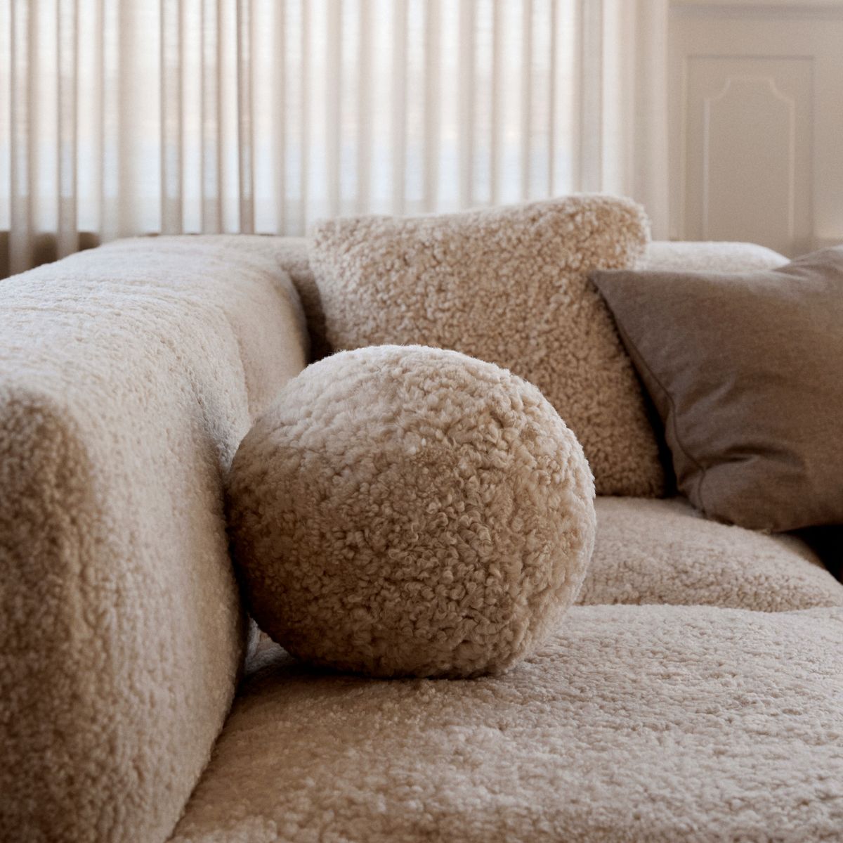 Almofada Angelita | Pêlo curto | Nova Zelândia | Ø25/30/35cm