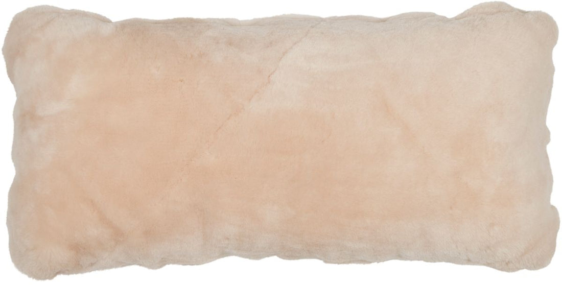 Almofada de pele de cordeiro | Mocassim | Dupla Face | 28x56cm