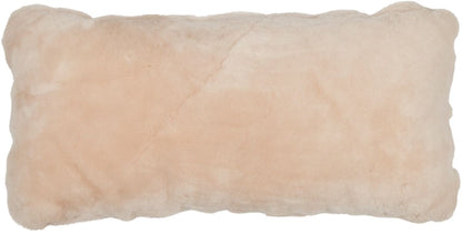 Almofada de pele de cordeiro | Mocassim | Dupla Face | 28x56cm