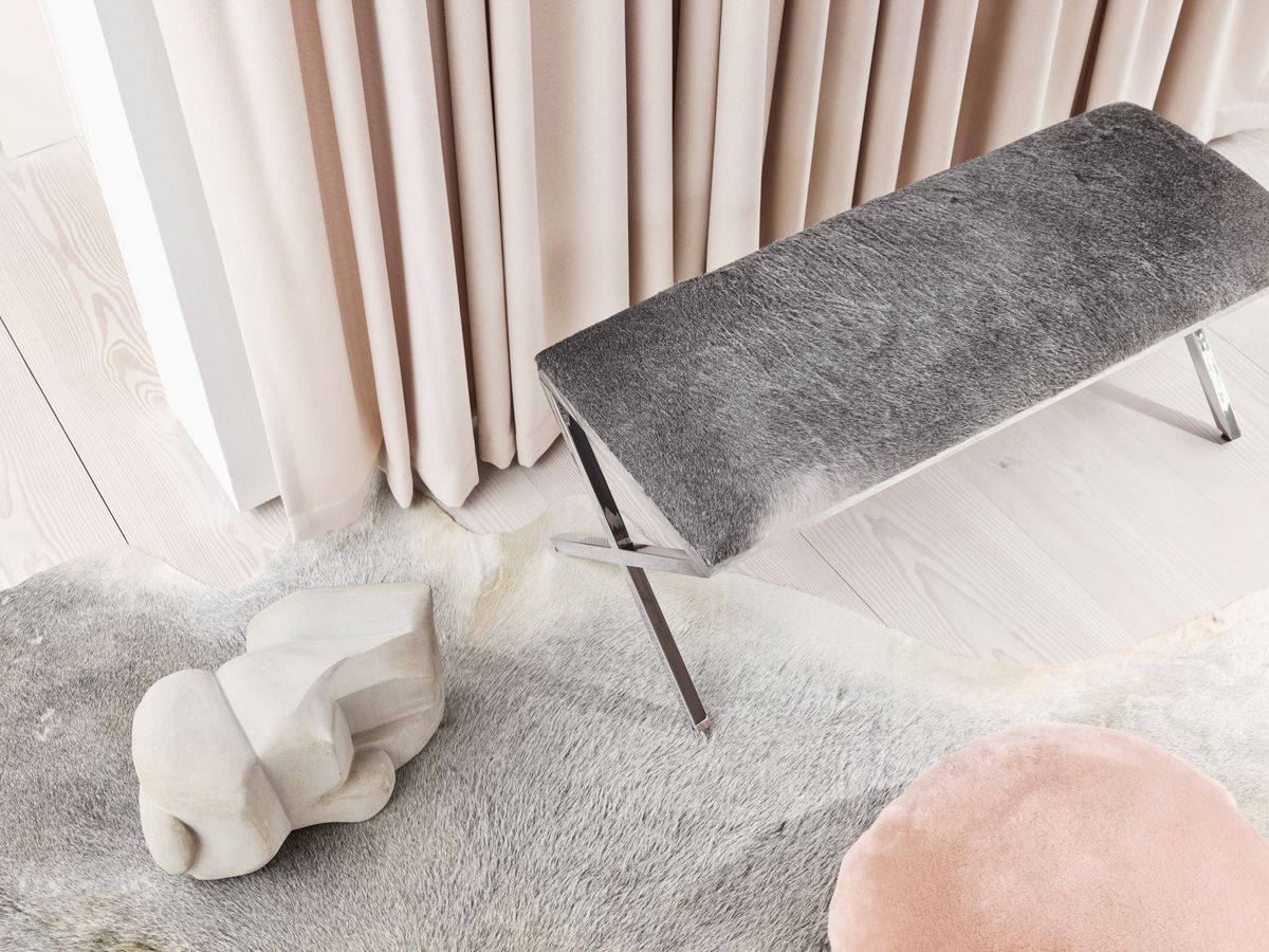 Almofada de pele de cordeiro | Veludo | Mocassim | Dupla Face | Ø45cm e Ø62cm