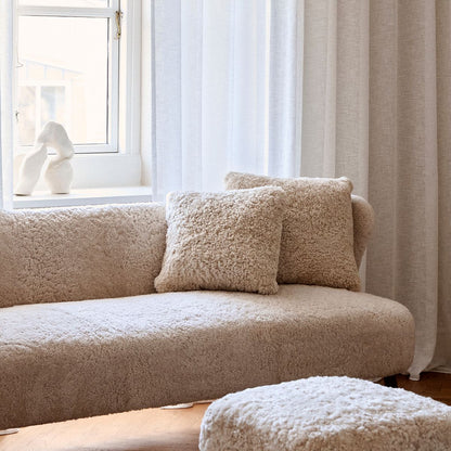 Almofada de pele de cordeiro | Pêlo curto | Nova Zelândia | Dupla Face | 40x40cm