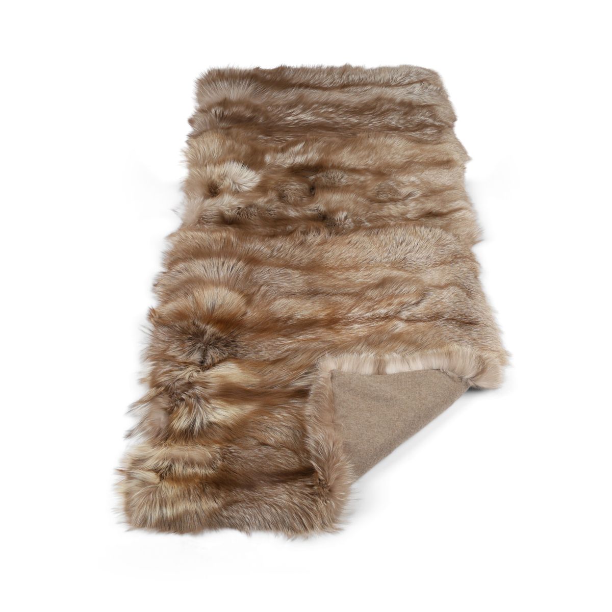 Tapete premium de raposa | Parte de trás da caxemira | Pastel | 160x70cm