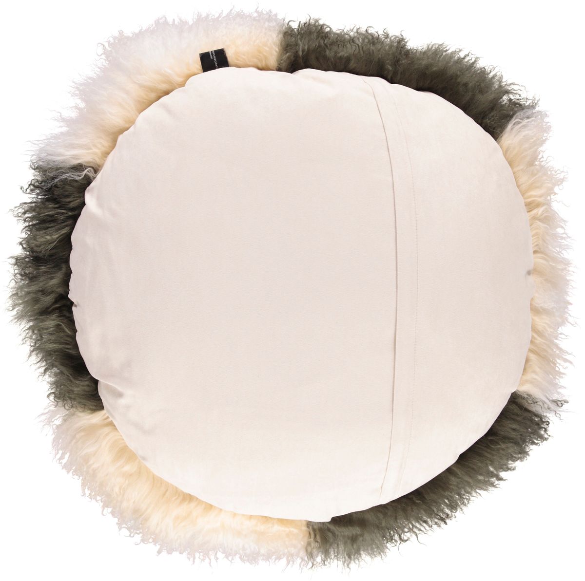 Travesseiro | Pele de cordeiro | Tibete | D45 cm | D62 cm | D38 cm