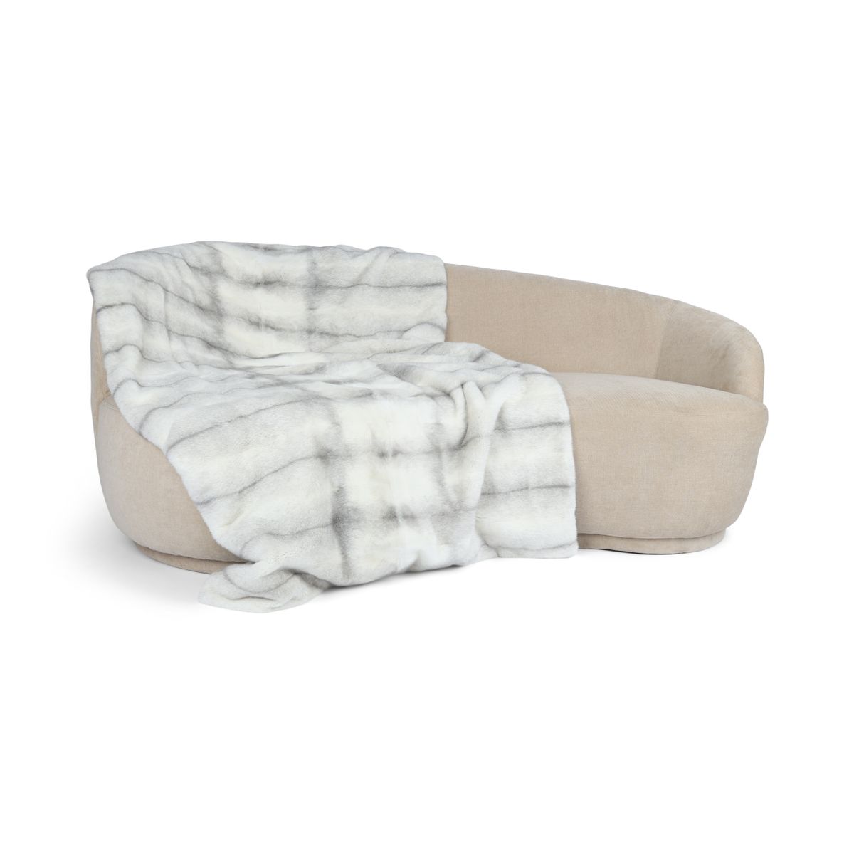 Xadrez de vison | Suporte de caxemira | Cruz Safira | 55x220cm