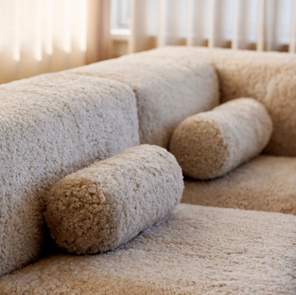 Almofada de reforço | Pêlo curto | Nova Zelândia | Ø20xL52 cm