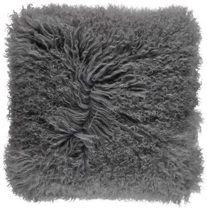 Almofada de pele de cordeiro | Encaracolado | Tibete | 40x40cm