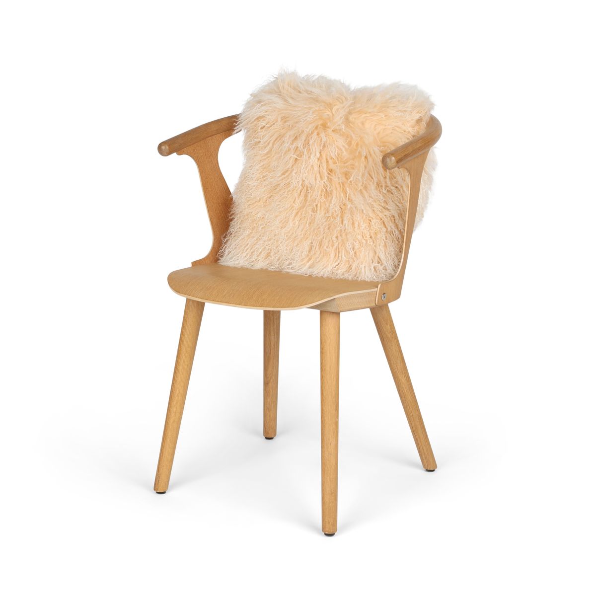 Almofada de pele de cordeiro | Encaracolado | Tibete | 40x40cm