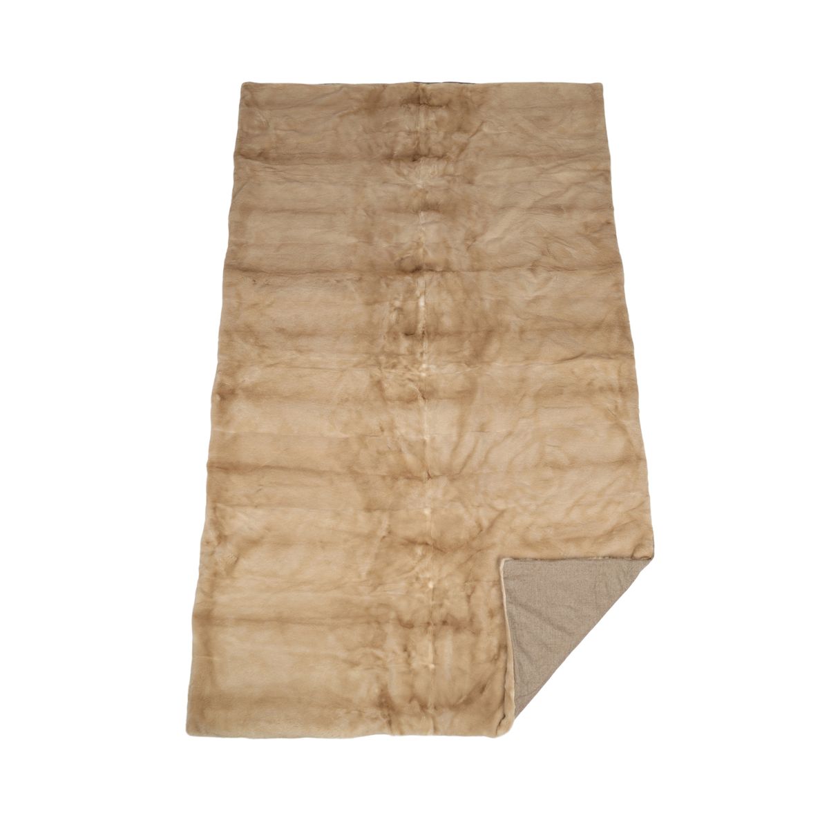 Xadrez de vison | Parte de trás da caxemira | Palomino | 120x220cm