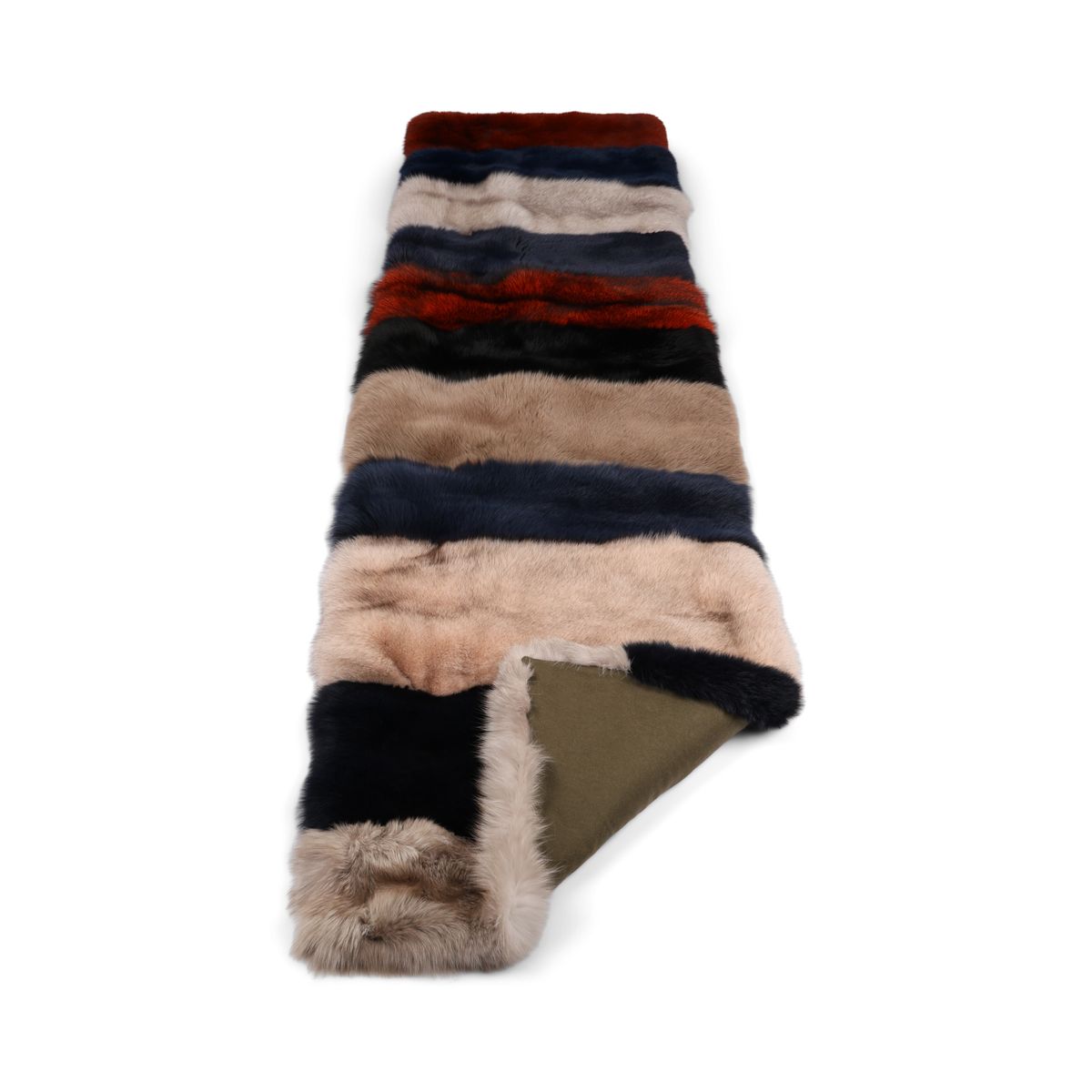 Xadrez raposa premium | Suporte de caxemira | Multicolorido | 70x260cm