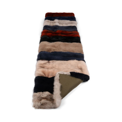 Xadrez raposa premium | Suporte de caxemira | Multicolorido | 70x260cm