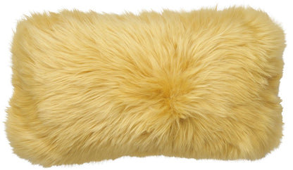 Almofada de pele de cordeiro | Cabelos compridos | Nova Zelândia | Dupla Face | 25x50cm