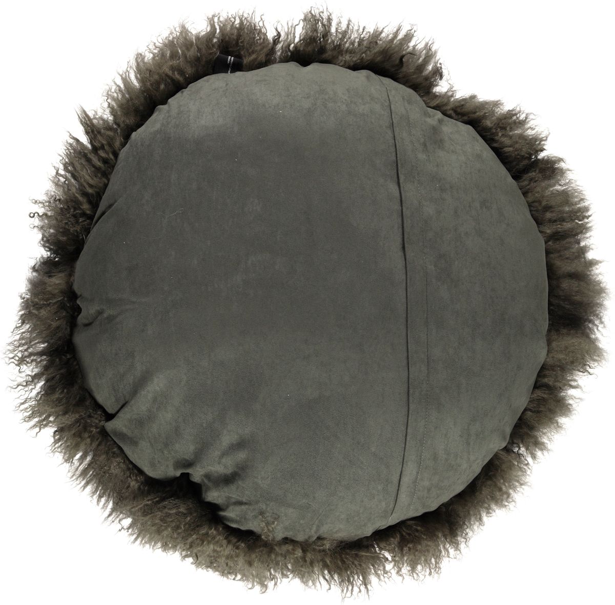 Travesseiro | Pele de cordeiro | Tibete | D45 cm | D62 cm | D38 cm
