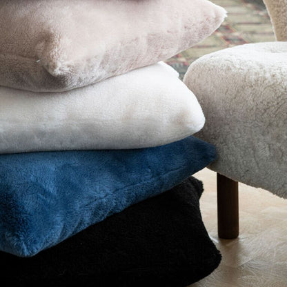 Almofada de pele de cordeiro | Mocassim | Dupla Face | 40x40cm