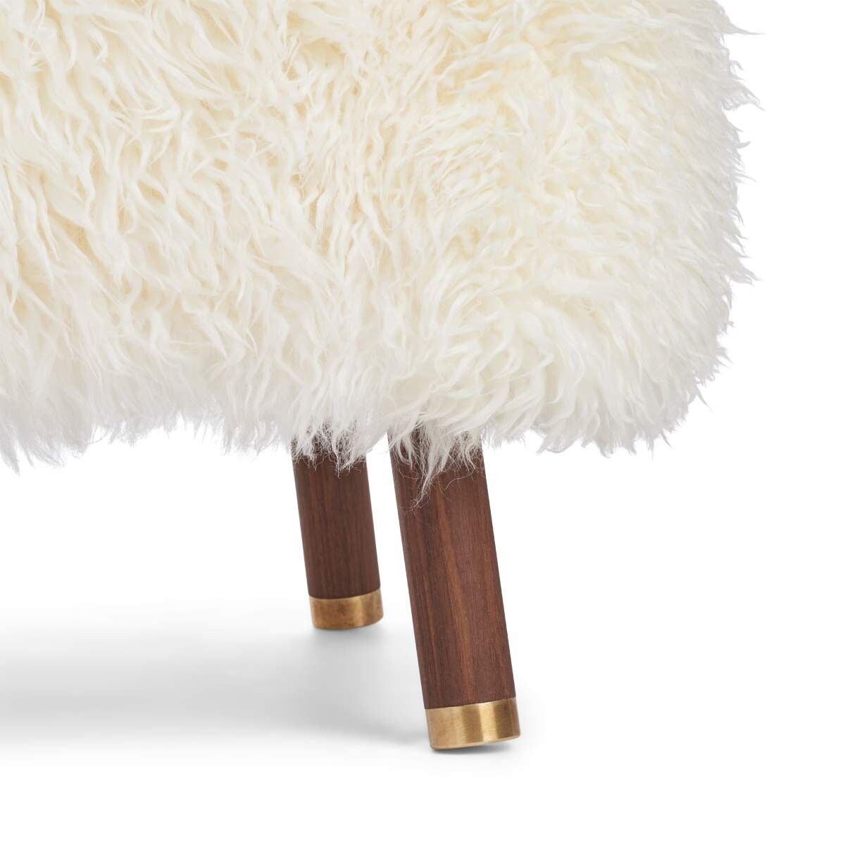 Cadeira de lounge Emil | Brass | Long -Haired