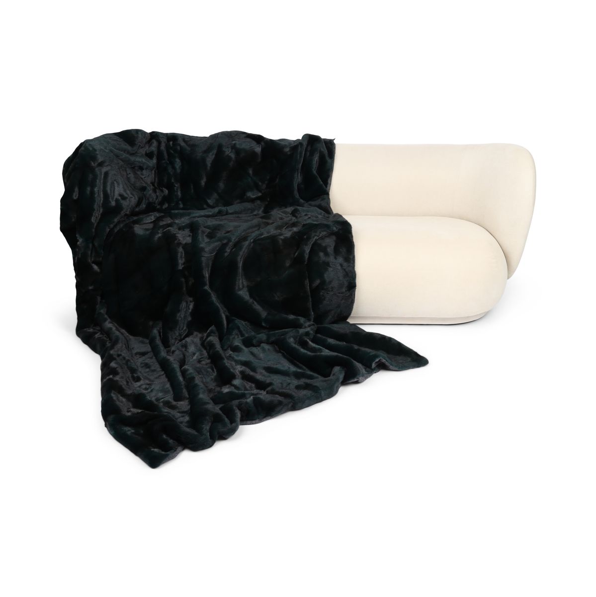 Xadrez de vison | Parte de trás da caxemira | Verde antigo | 180x210cm