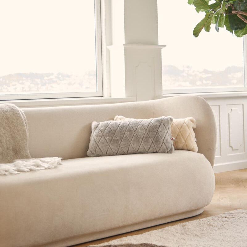 Almofada de folhas | Mocassim | Dupla Face | Nova Zelândia | 28x56cm