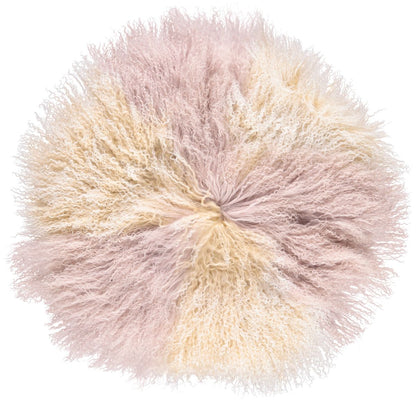 Almofada de pele de cordeiro | Encaracolado | Tibete | Ø45cm, Ø62cm e Ø38cm