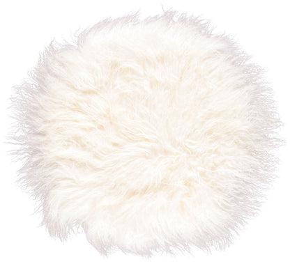 Travesseiro | Pele de cordeiro | Tibete | D45 cm | D62 cm | D38 cm