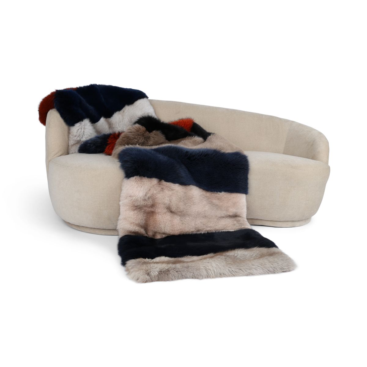 Xadrez raposa premium | Suporte de caxemira | Multicolorido | 70x260cm