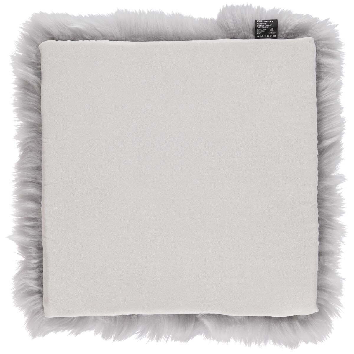 Almofada de assento com enchimento | Cabelos compridos | Nova Zelândia | 37x37cm