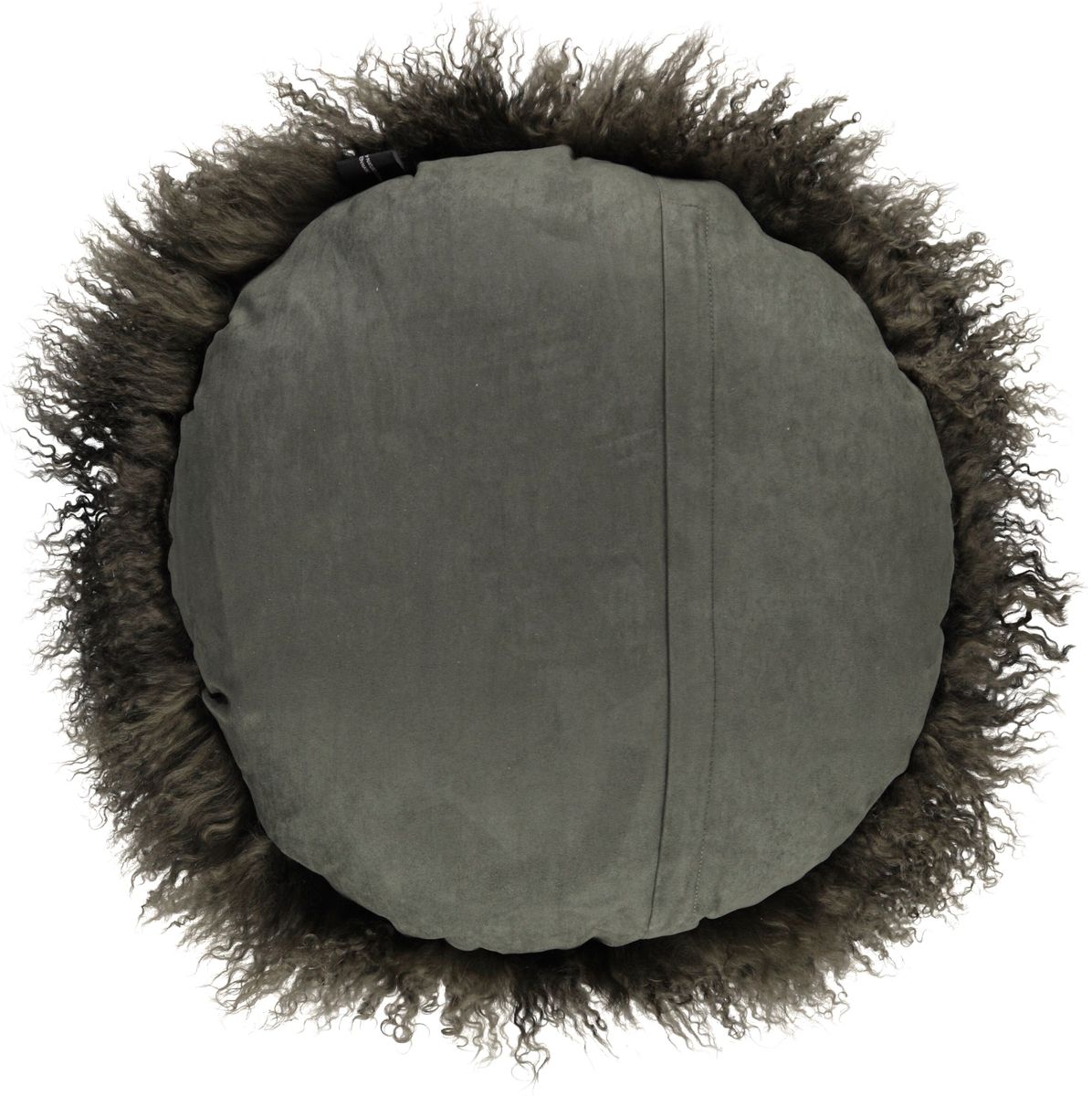 Travesseiro | Pele de cordeiro | Tibete | D45 cm | D62 cm | D38 cm