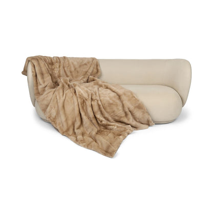 Xadrez de vison | Parte de trás da caxemira | Palomino | 130x220cm