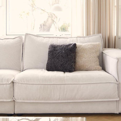 Almofada de pele de cordeiro | Pêlo curto | Nova Zelândia | Dupla Face | 40x40cm