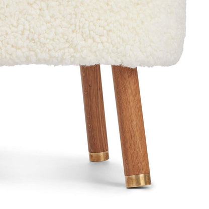 Cadeira de lounge Emil | Brass | Curto -ndado