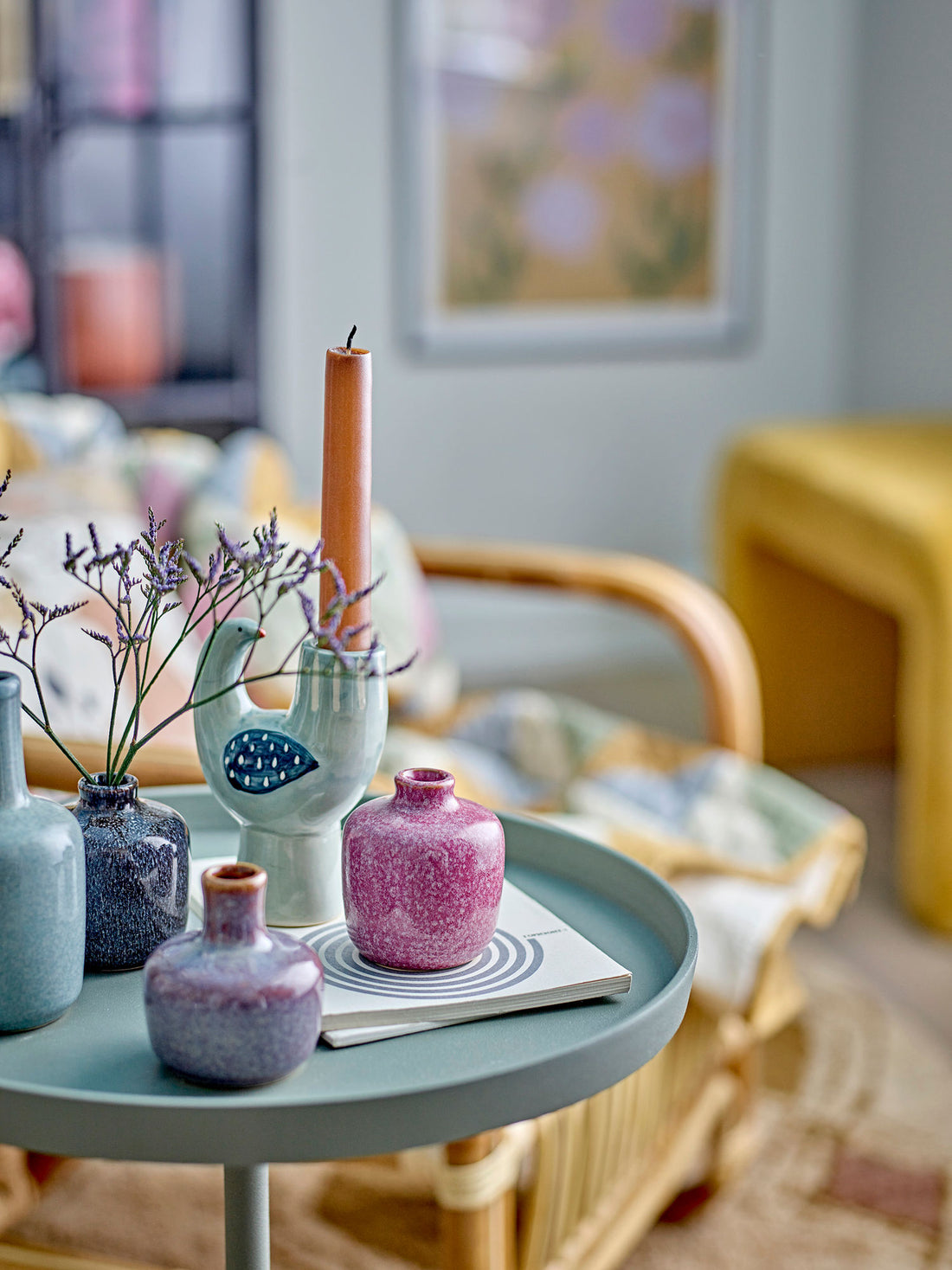 Bloomingville Maien Vase, verde, grés