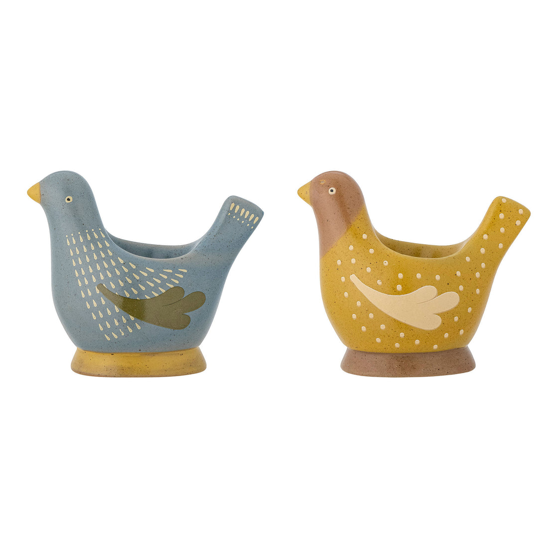 Bloomingville Birdy Egg Beaker, azul, grés