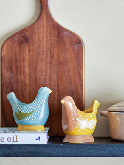 Bloomingville Birdy Egg Beaker, azul, grés
