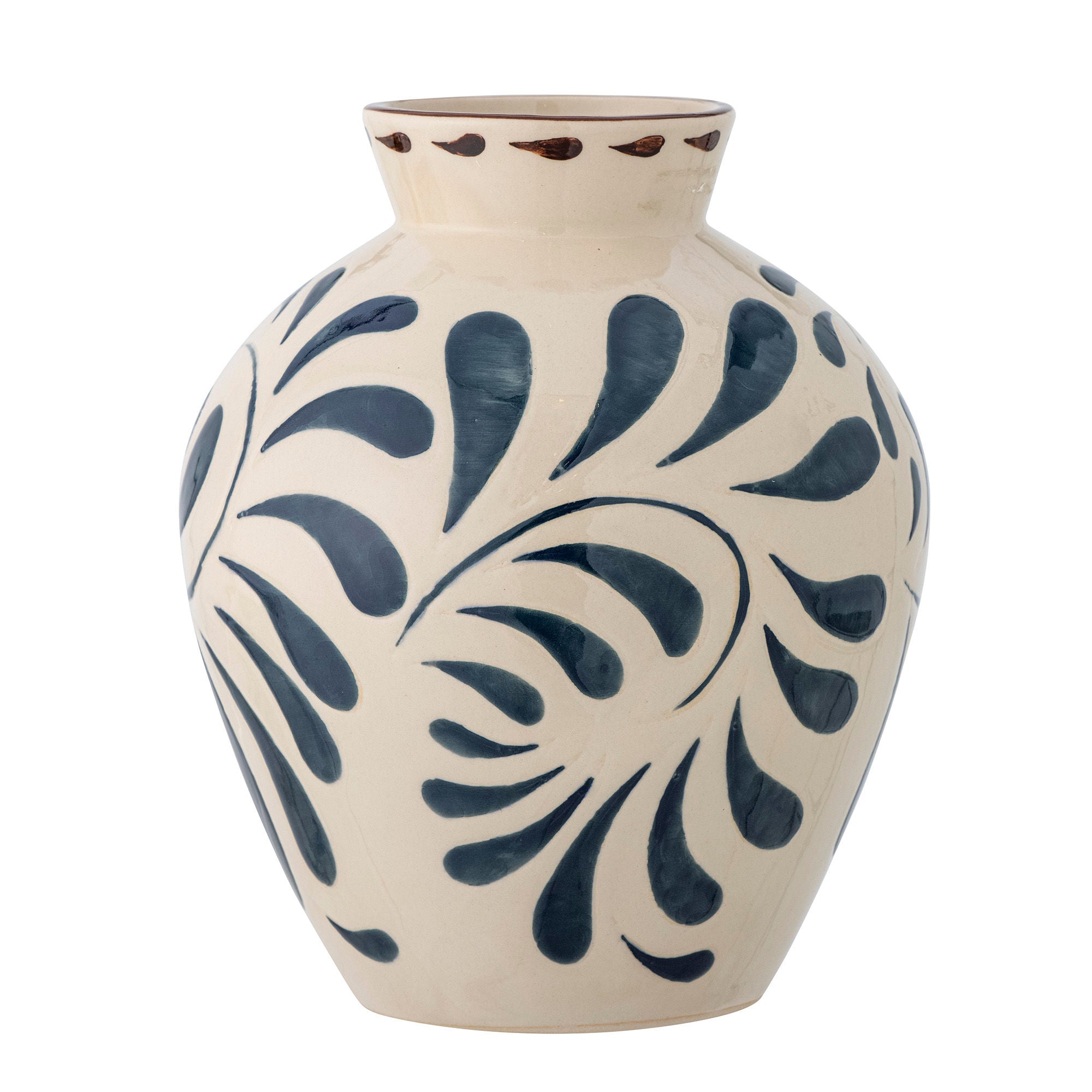 Vaso de Bloomingville Heikki, azul, grés