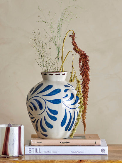 Vaso de Bloomingville Heikki, azul, grés