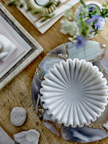 Bloomingville Harmonia Bowl, branco, mármore