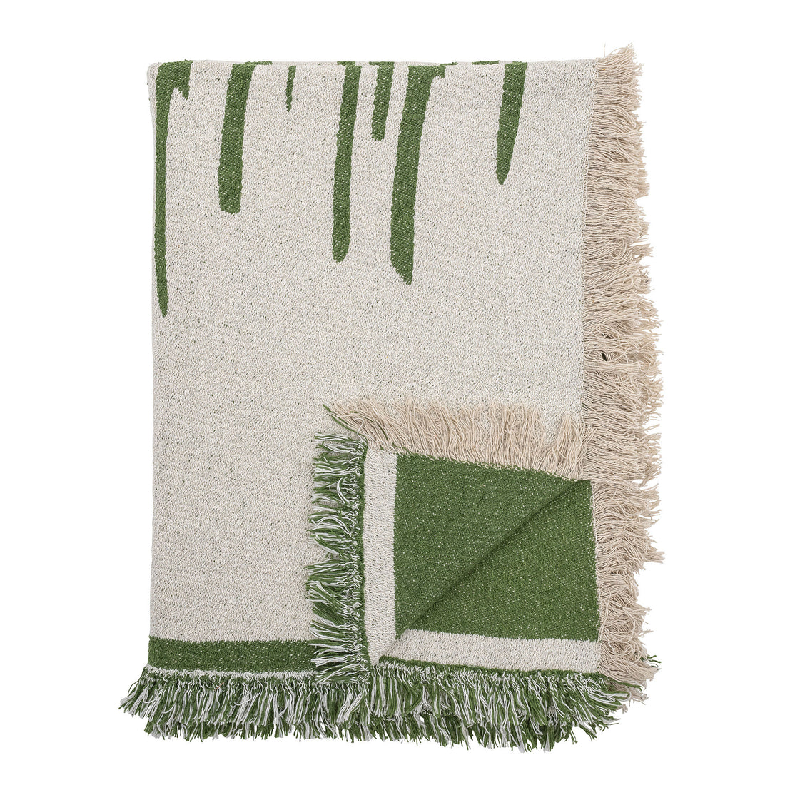Bloomingville Haxby Plaid, Green, algodão reciclado